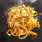 リストランテ サクラ - 牛蒡と牛舌入りボロネーゼソース スパゲッティーニ