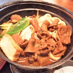 Izukame - 猪ホルモン鍋（どて煮）のアップ