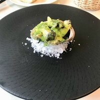 イタリア料理 リストランテ フィッシュボーン - 鮑のヴァポーレ 香草ガーリックバターソース