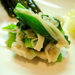 菜根譚 北海道中華 - おまかせ前菜盛り合わせより、ほうれん草の腐乳和え