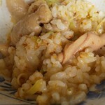 双葉食堂 - ごはんにもつ煮ぶっかけました