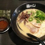 極とんラーメン - 極とんラーメン (税込)690円とトッピング 海老みそ 税込100円(2020.02.02)