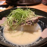 肉うち山 - 牛タンの汁