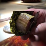 菊鮨 - 主人には「鯖鮨」・・鯖は脂がのり、とても美味しいと。