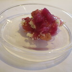 ウシマル - メバチマグロ　大根ソース