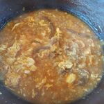 さとり - 締めのおじや：牛カルビ（辛口）煮込みうどん