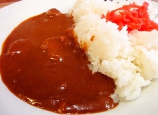 大沢食堂 - 極辛カレーです。紅い～