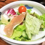 加賀屋別邸 松乃碧 - 能登豚生ハム、能登むすめ大根、加賀金時草など