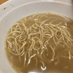一楽ラーメン - ちゃんぽんに替玉投入後の図