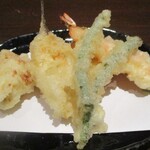 プラッツ - 松花堂弁当・魚天ぷら付き 1,800円（税別）の 天ぷら。　　　　　　2020.02.01