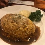キッチンパパ - 相方さんは３種のチーズがかかったハンバーグ