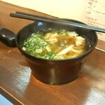 心花 三宮店 - かすうどん    500円