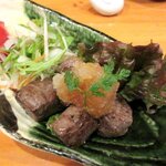 あじ彩 - あじ彩 「白老牛サイコロステーキ」