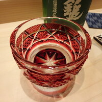 広典 - 江戸切子？お猪口　大将は出水出身ってたので薩摩切子？