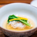 肉割烹 上 - テールスープ 松葉蟹真蒸