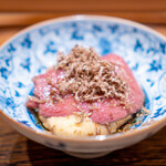 肉割烹 上 - すき焼き 三田牛 勢戸さん38ヶ月のリブロース 白トリュフ