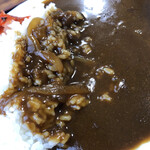 龍王園 - 半カレー接写。ボリュームたっぷり。