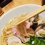 銀座 篝 - 汐SOBA、リフトアップ。