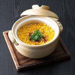 Sweet corn and bacon rice pot