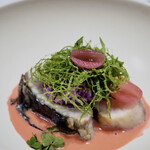 アルシミスト - 鰆、紅くるり大根、大葉