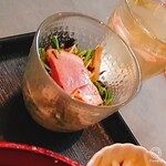 Taishuushokudou Fukurou - 鴨とキノコのサラダ　アップ