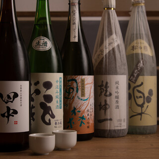 日本酒は、全国各地々から料理に良く合う味をご用意