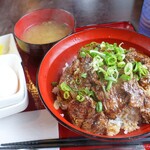 大盤振舞まんぷく食堂 - 2019年7月　ハラミ重大盛り+玉子【980+50円】