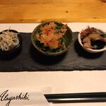 酒肴 新屋敷 - 前菜3種盛り