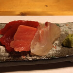 酒肴 新屋敷 - 刺身3種盛り
