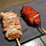 串焼きとこころいき Gen - 串焼き せせり ＆ レバー