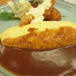 洋食屋 ルーアン - 田舎風オムレツ　アップ