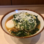 そばの神田 東一屋 - アサソバビンボー！　
      朝そば＋春菊天！