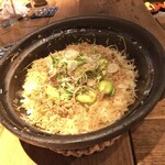 酒井商会 - 空豆ちりめん山椒の土鍋ご飯