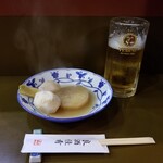 oshokujikisetsuryouriyamaichi - 大根と里芋と生ビール