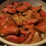 焼肉龍音 - 龍音ローストビーフのひつまぶし（８００円）