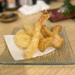 立呑み 魚椿 - 天ぷら３種盛り