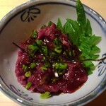 まるう本店 - 馬刺しユッケ