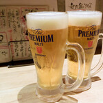 おいしいワイン 季節のお料理 ハチアナ - 生ビール