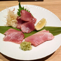 自然ワインと日本酒 Hachiana - 横輪マグロ造り