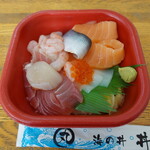 Donmaru Hiyoko - 海鮮丼(550円)ご飯は少な目