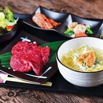 Sushikazu Wakouen - ミニ冷麺焼肉御膳