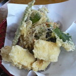 白河 - 湯葉と旬の野菜の天ぷらは美味いよ