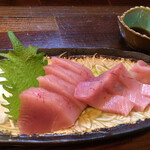 めじまぐろ、腹と背と両方盛り