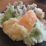 そば岡部 - 野菜天ぷら