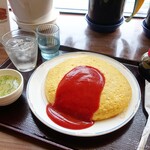 喫茶チクエイ - 2019年8月　オムライス大盛り【850円】ご飯二合弱！