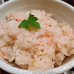 新潟かつ一 - サクラエビの炊き込みご飯