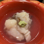 津の守坂 小柴 - 甘鯛の蕪蒸し ほどよいとろみ。もっちりと美味しい。