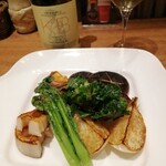 鉄板焼き Oribe - お任せ野菜盛り