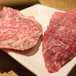 立喰い焼肉　おやびん - 左から天下一・シキンボ