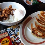 幸楽苑 - 玉丼＋餃子セット